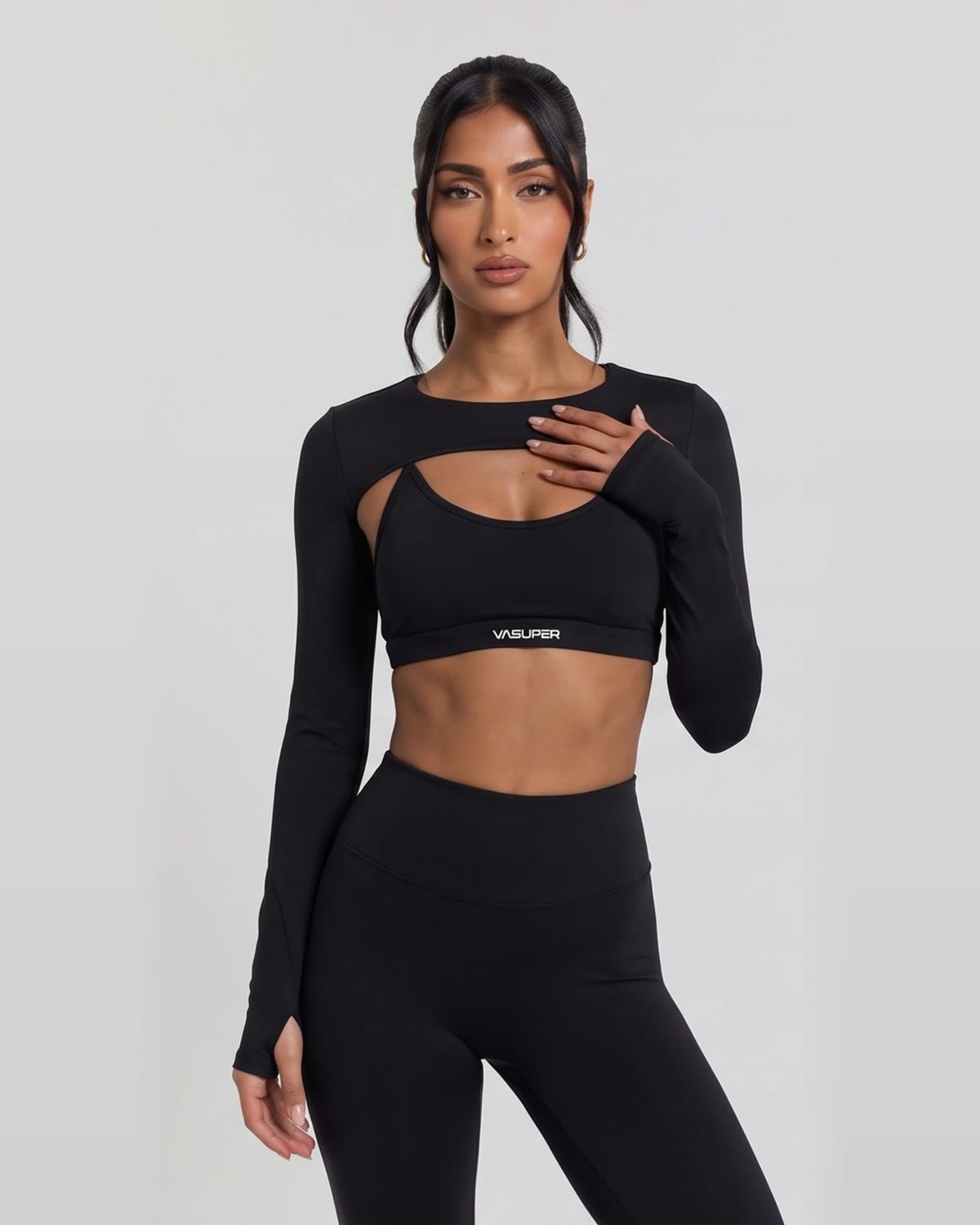 High-Waisted Leggings, front view