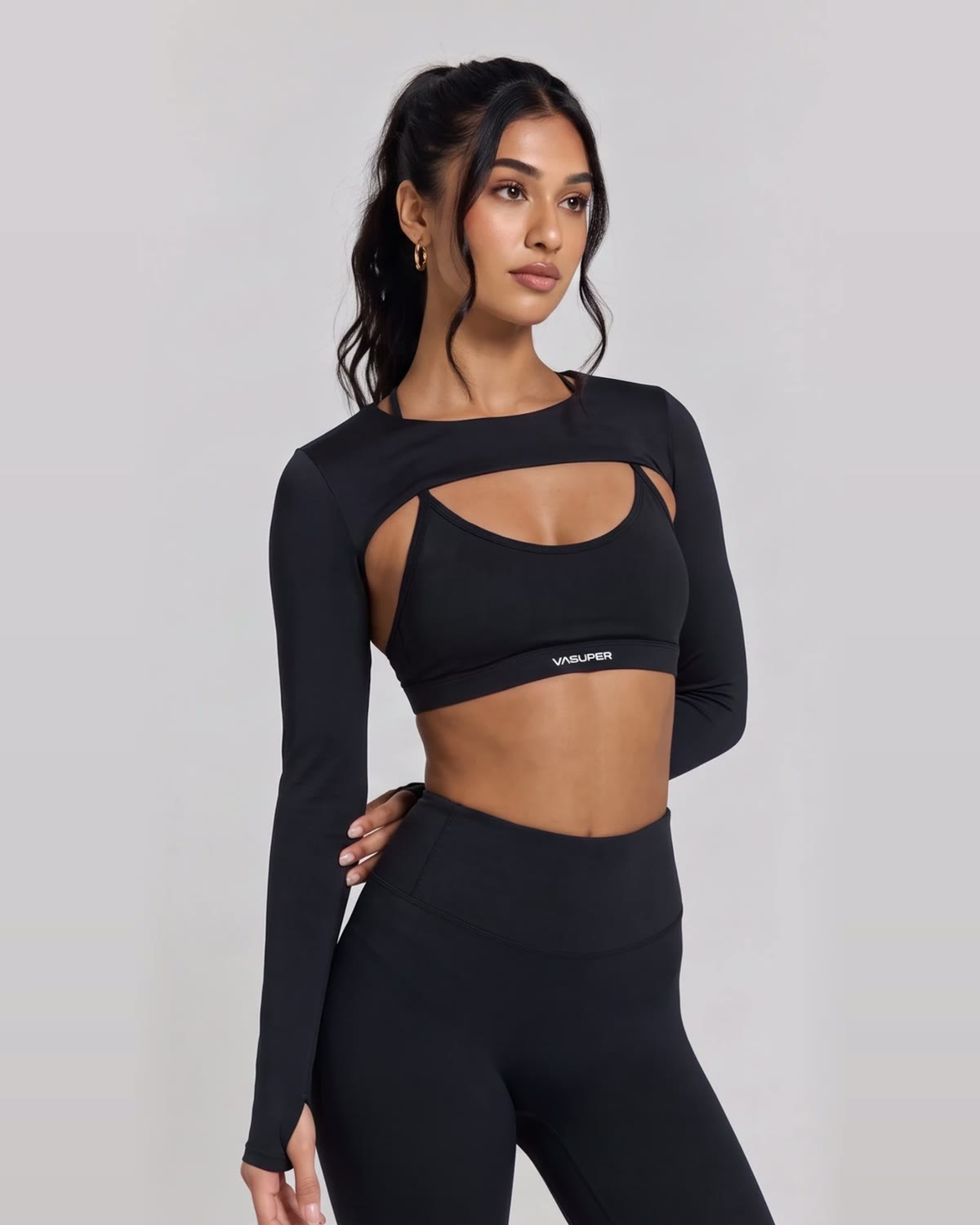 Long Sleeve Shrug, front view
