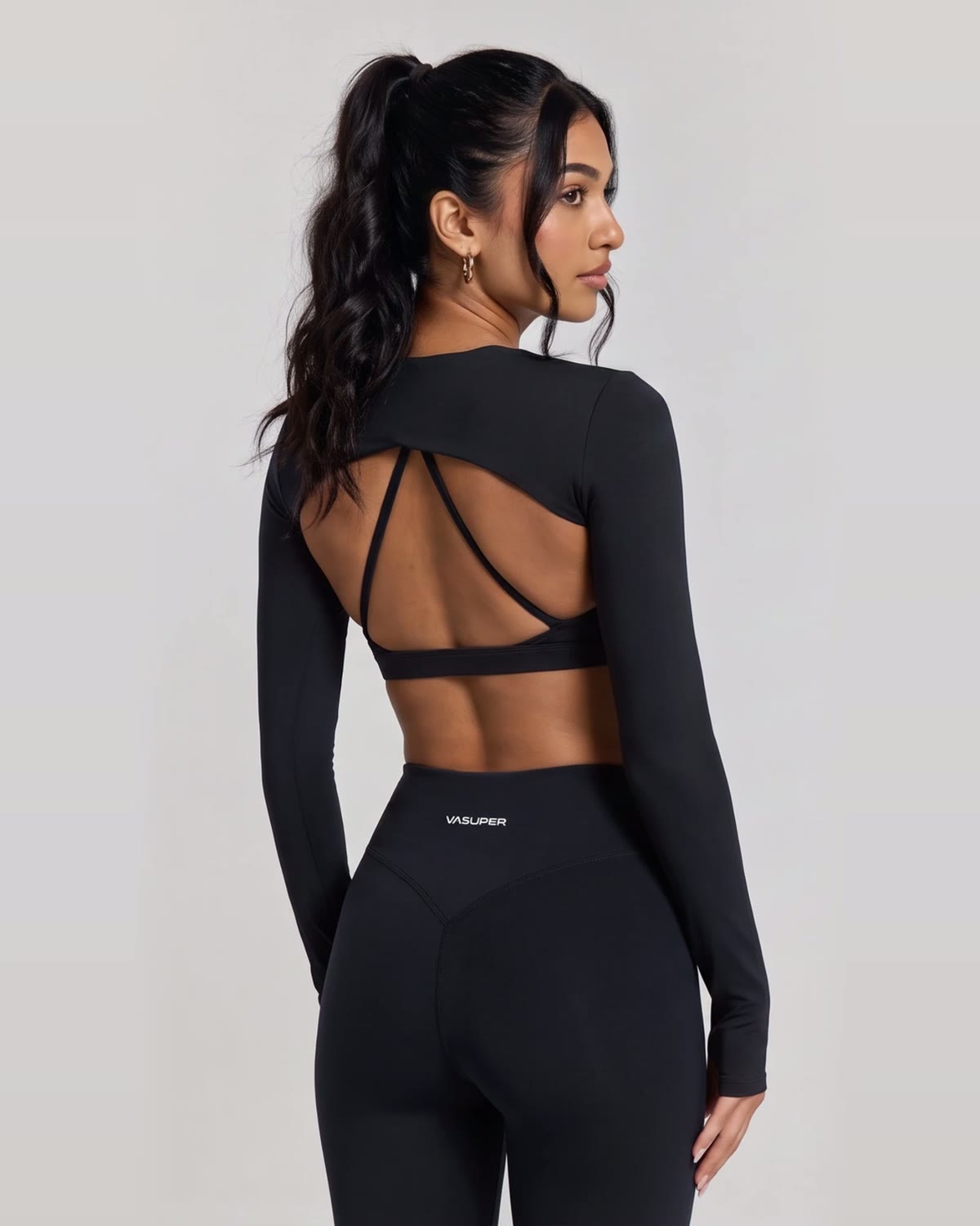 Long Sleeve Shrug, back view