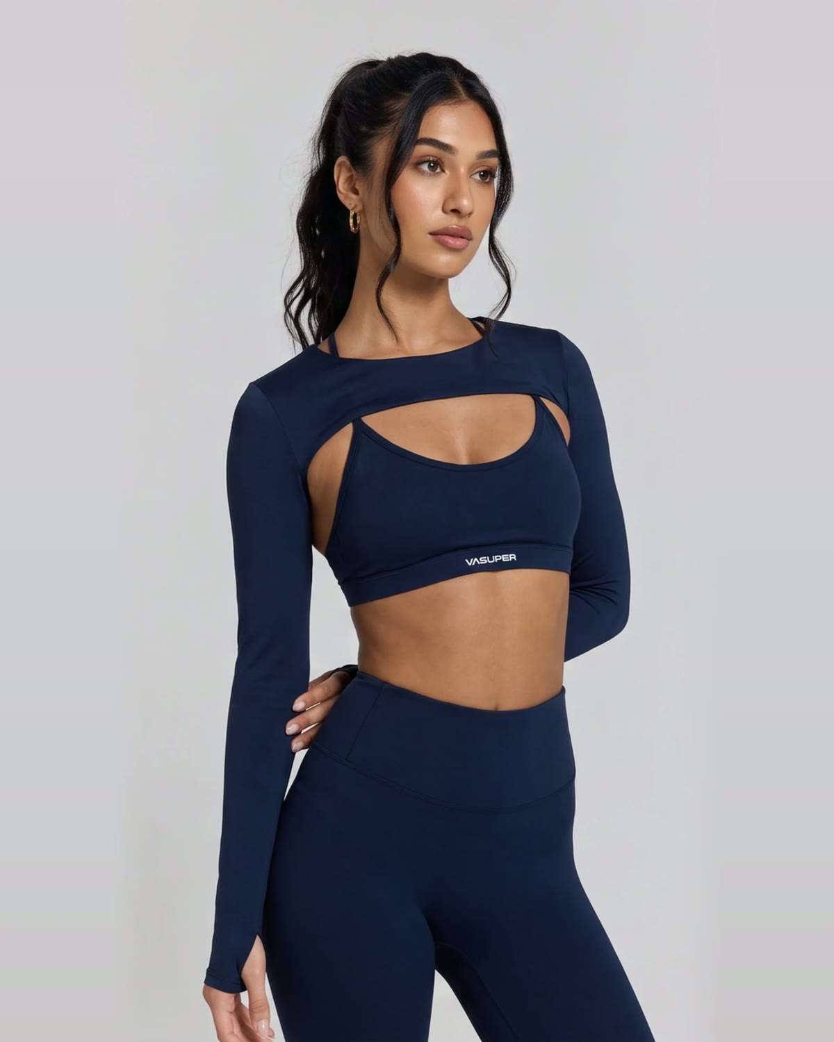 Long Sleeve Shrug, front view