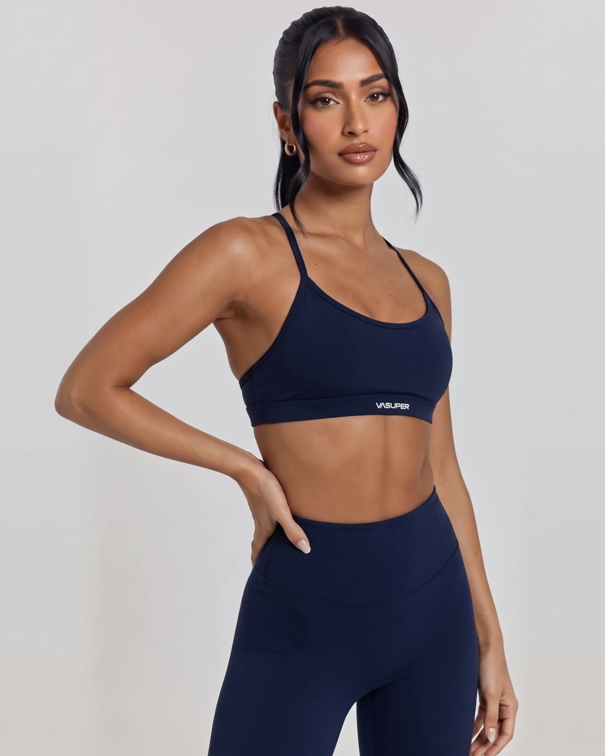 Strappy Sports Bra, three-quarter view