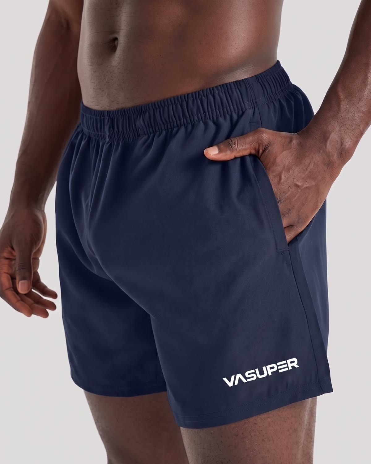 7 Inch Training Shorts, side logo view